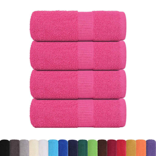 Soap Towels 4 pcs Pink 30x30 cm 360 gsm 100% Cotton - Image 2