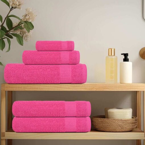 Soap Towels 4 pcs Pink 30x30 cm 360 gsm 100% Cotton - Image 3