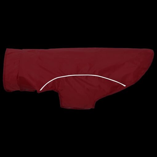 Dog Raincoat with Reflective Strips Polyester Red 2XL - Image 7