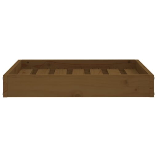 Dog Bed Honey Brown 61.5x49x9 cm Solid Wood Pine - Image 4