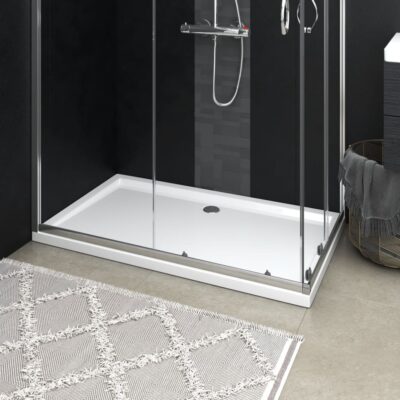 Rectangular ABS Shower Base Tray White 70×120 cm