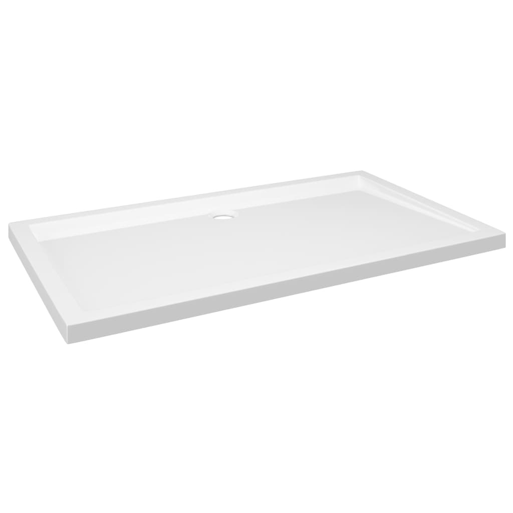 Rectangular ABS Shower Base Tray White 70x120 cm - Image 2