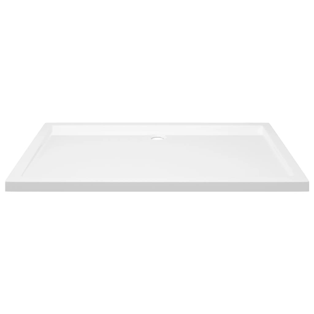 Rectangular ABS Shower Base Tray White 70x120 cm - Image 3
