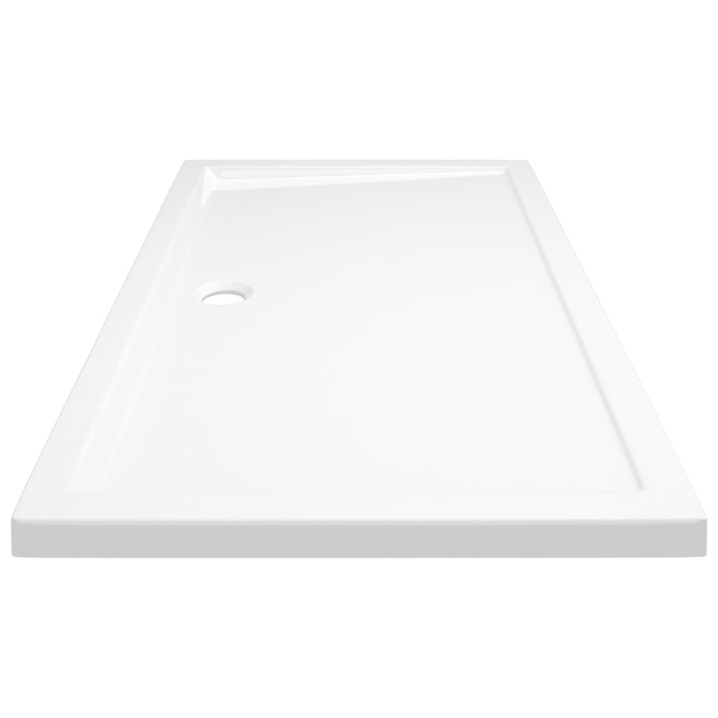 Rectangular ABS Shower Base Tray White 70x120 cm - Image 4