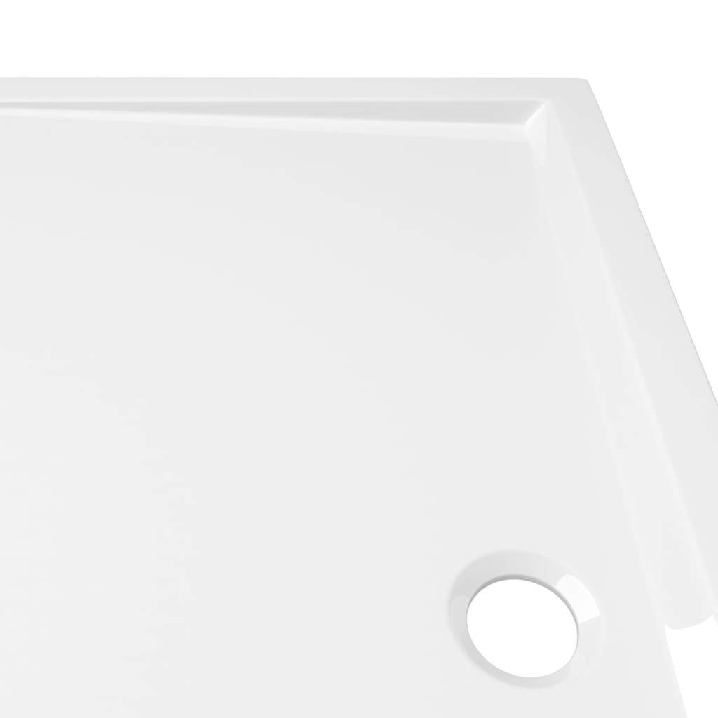 Rectangular ABS Shower Base Tray White 70x120 cm - Image 6
