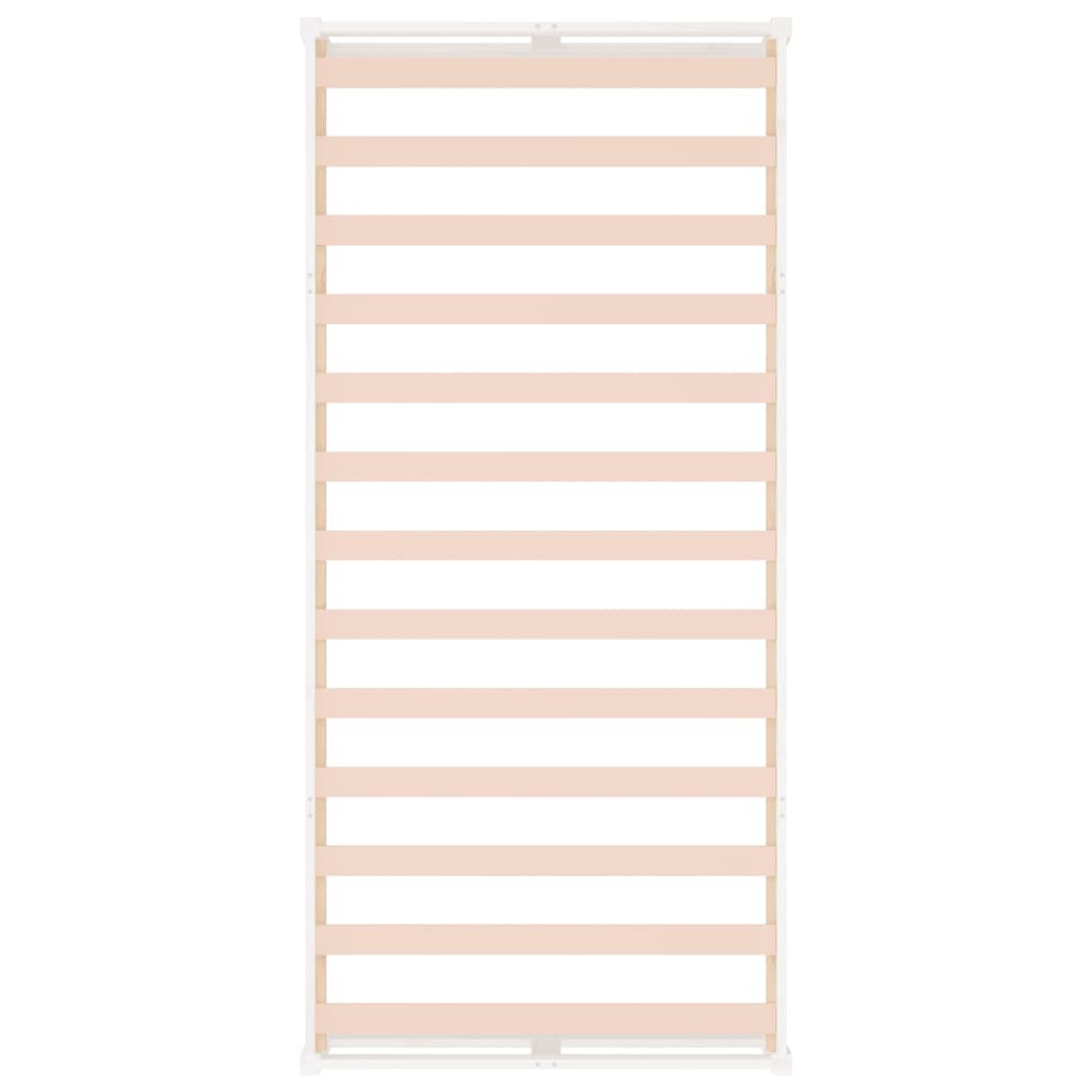 Bed Frame without Mattress White 100x200 cm Solid Wood - Image 6