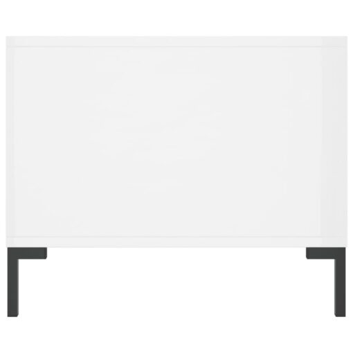 Coffee Table High Gloss White 90x50x40 cm Engineered Wood - Image 7