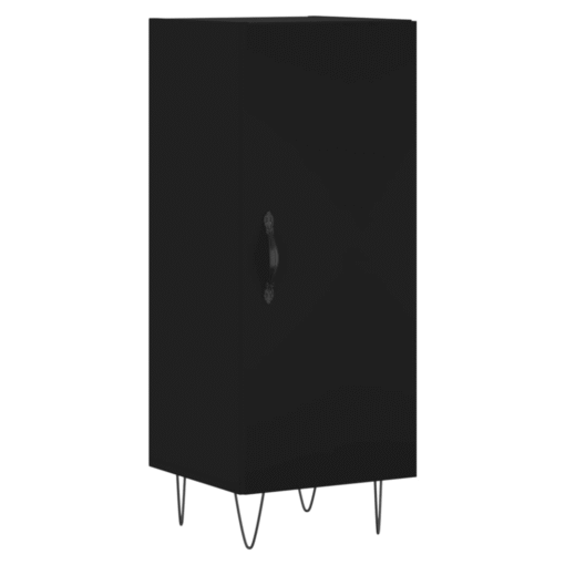 Sideboard Black 34.5x34x90 cm Engineered Wood - Image 3