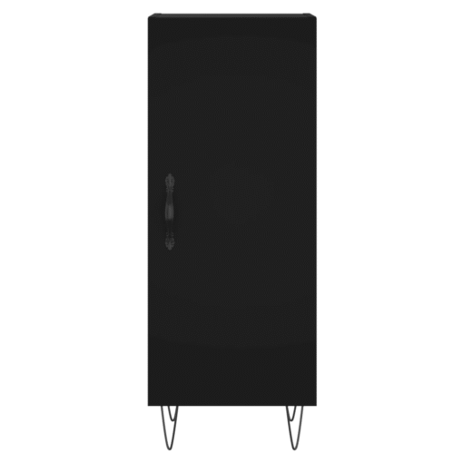Sideboard Black 34.5x34x90 cm Engineered Wood - Image 6