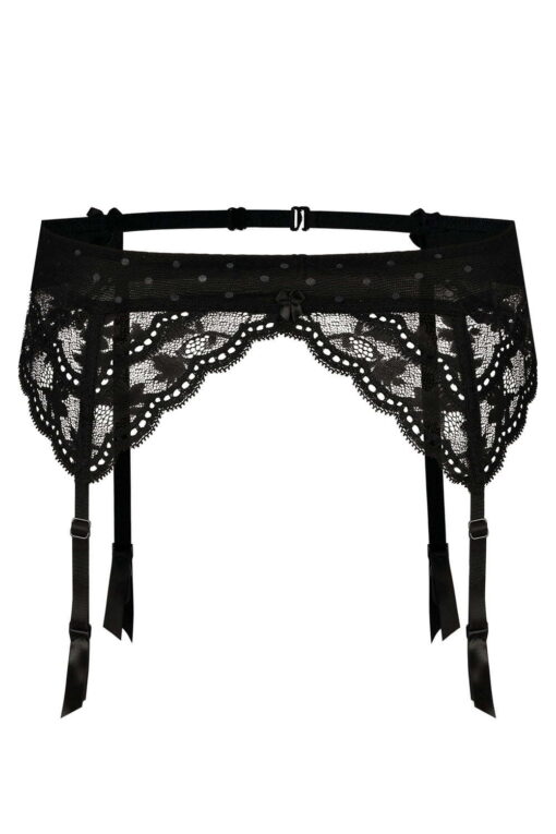 Roza Lagerta Suspender Belt Black - Image 4