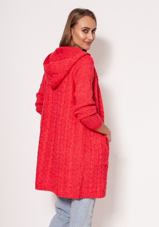 red - Cardigan model 177132 MKM - Image 2