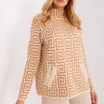 brown – Jumper model 186730 AT