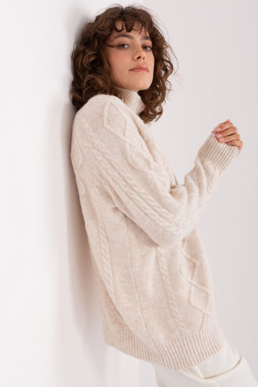 beige - Turtleneck model 189227 AT - Image 2