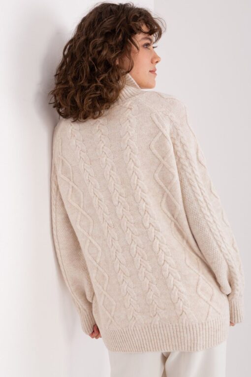 beige - Turtleneck model 189227 AT - Image 3