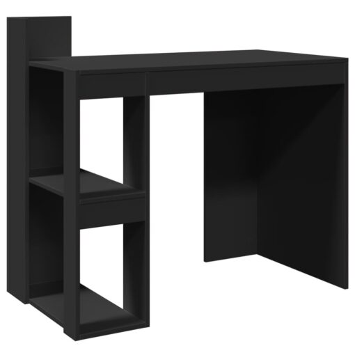 Office Desk Black 103.5x56.5x94 cm Engineered Wood - Image 2