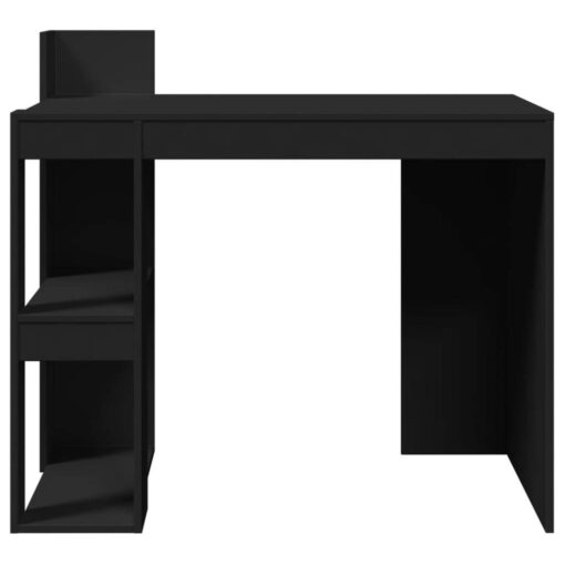 Office Desk Black 103.5x56.5x94 cm Engineered Wood - Image 4