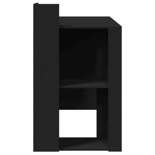 Office Desk Black 103.5x56.5x94 cm Engineered Wood - Image 5