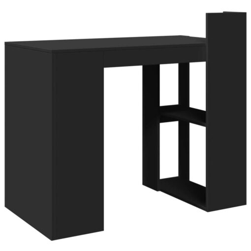 Office Desk Black 103.5x56.5x94 cm Engineered Wood - Image 6