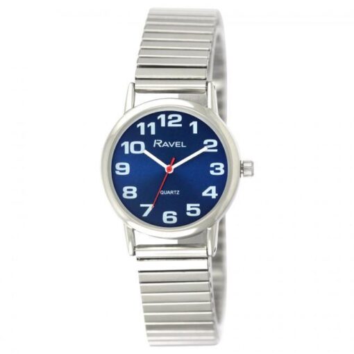 Ravel Ladies Blue Dial Silver Expander Bracelet Watch R0208.46.2 - Image 2