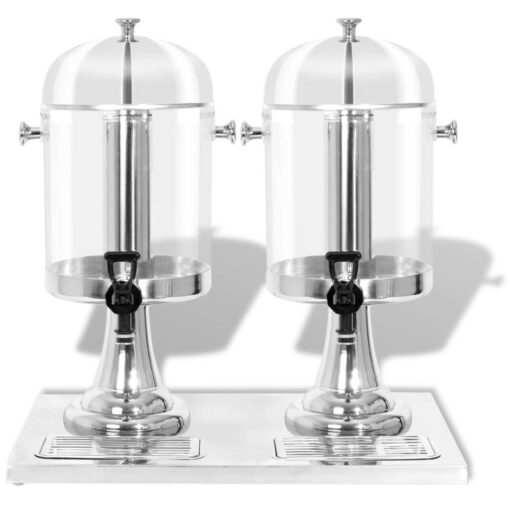 Double Juice Dispenser Stainless Steel 2 x 8 L - Image 3