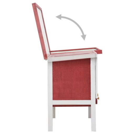 Outdoor Rabbit Hutch 1 Layer Red Wood - Image 5