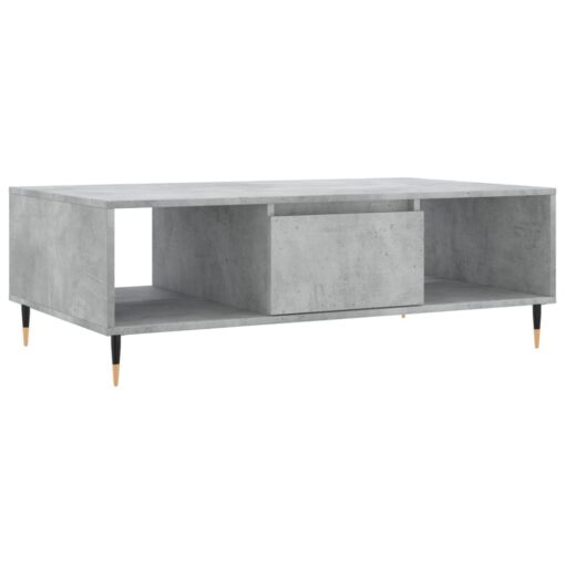 Coffee Table Concrete Grey 104x60x35 cm Engineered Wood - Image 2