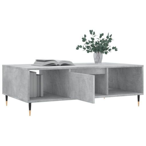 Coffee Table Concrete Grey 104x60x35 cm Engineered Wood - Image 4
